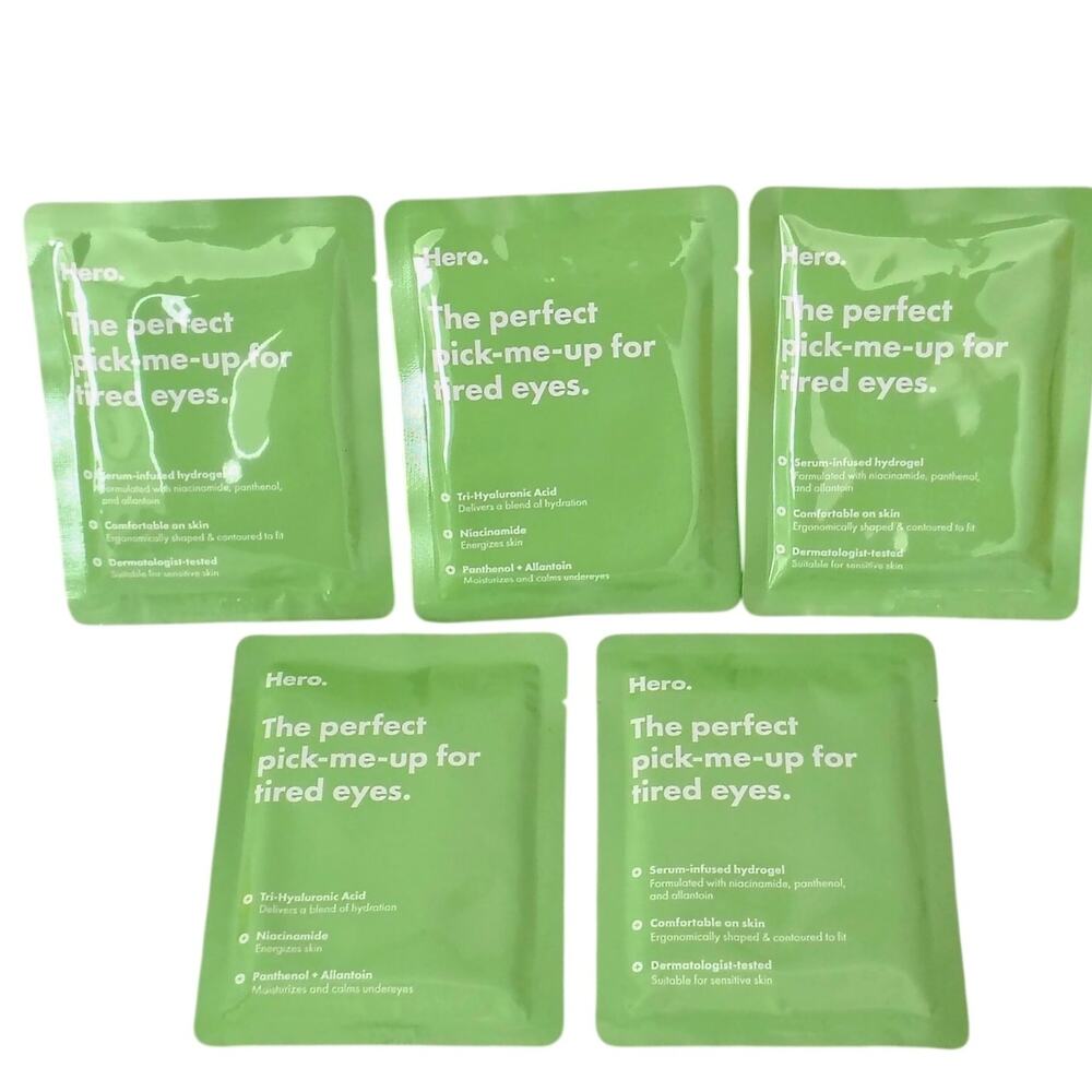 Hero the Perfect Pick Me Up For Tired Eyes Undereye Patches K Beauty Lot of 5